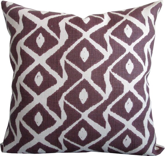Sarpa In Plum High End Designer Decorative Pillow Cover Accent Etsy