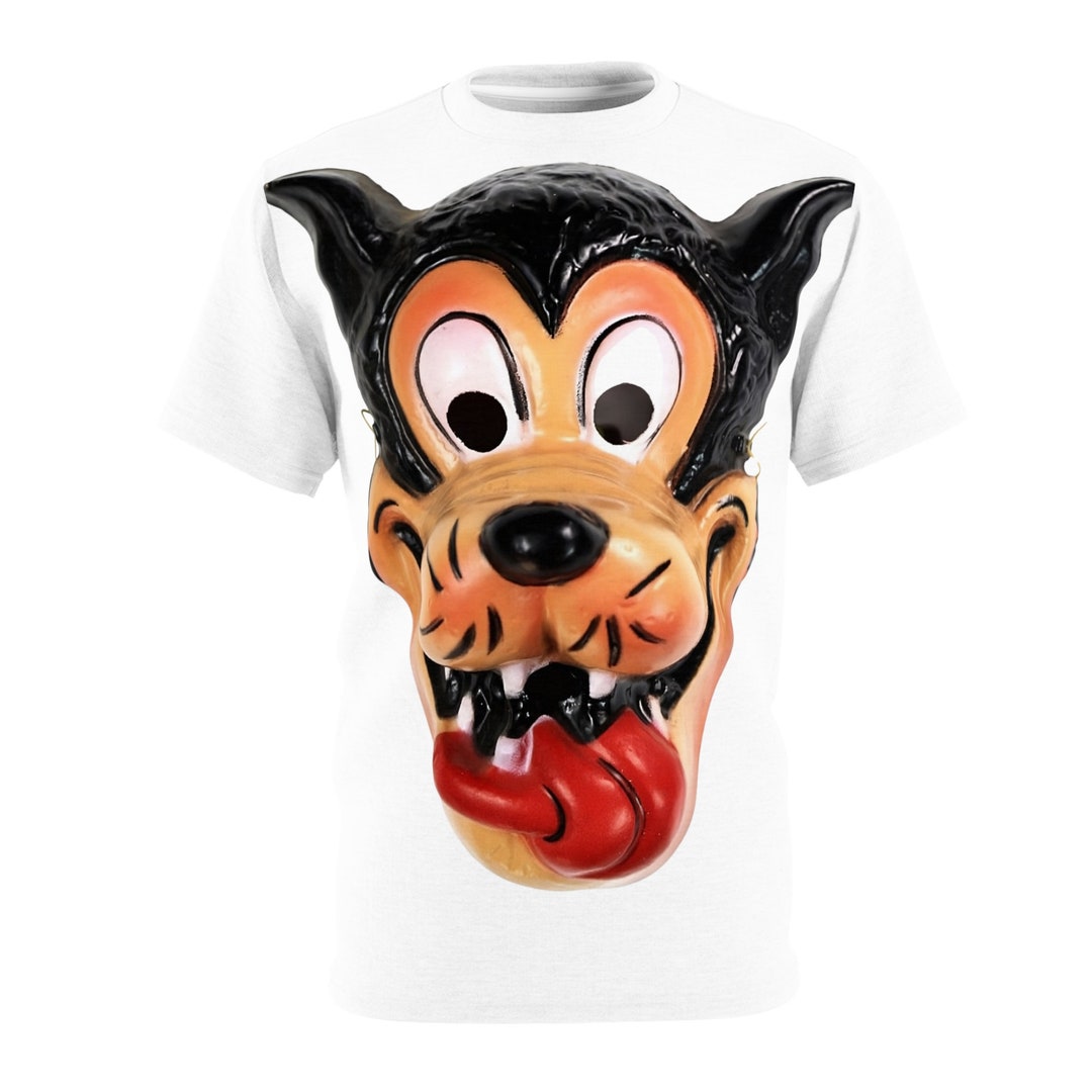 Big Bad Wolf Vintage Plastic Halloween Mask Sublimated - Etsy