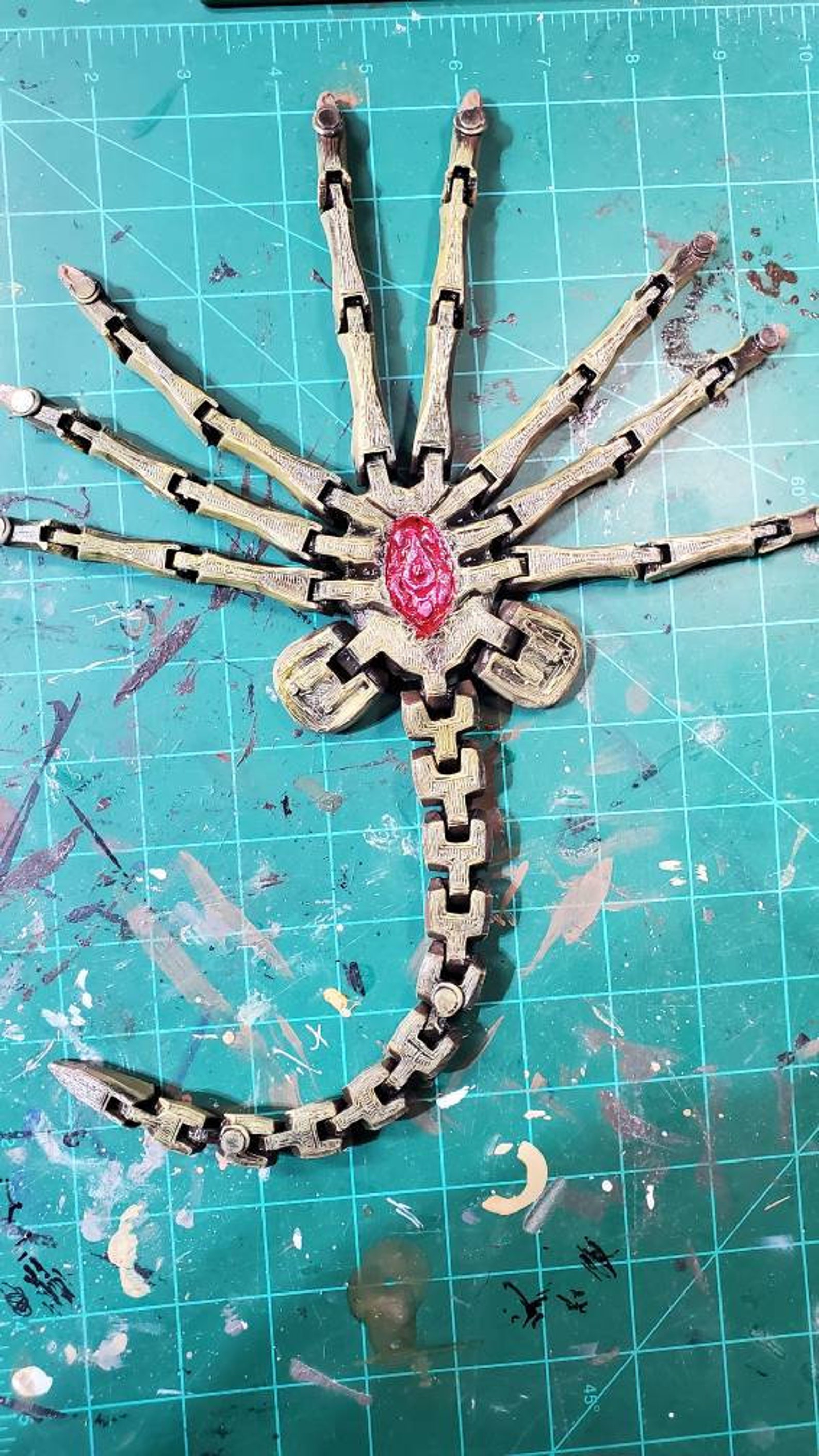 Articulated 3d printed baby facehugger Etsy