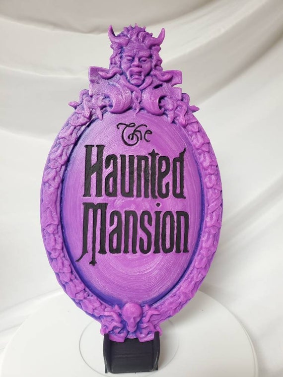 Disney's Haunted Mansion color changing 3d printed wall plaque Art ...