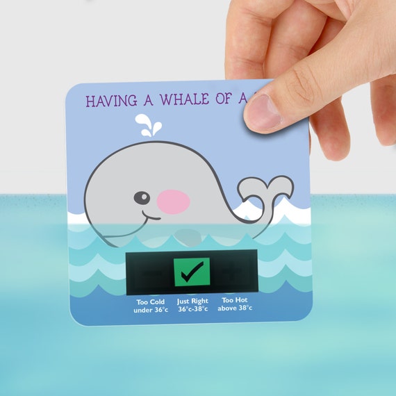 whale bath thermometer