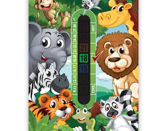 A6 Nursery and Childrens Jungle Baby Room Thermometers