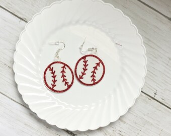 Baseball Earrings