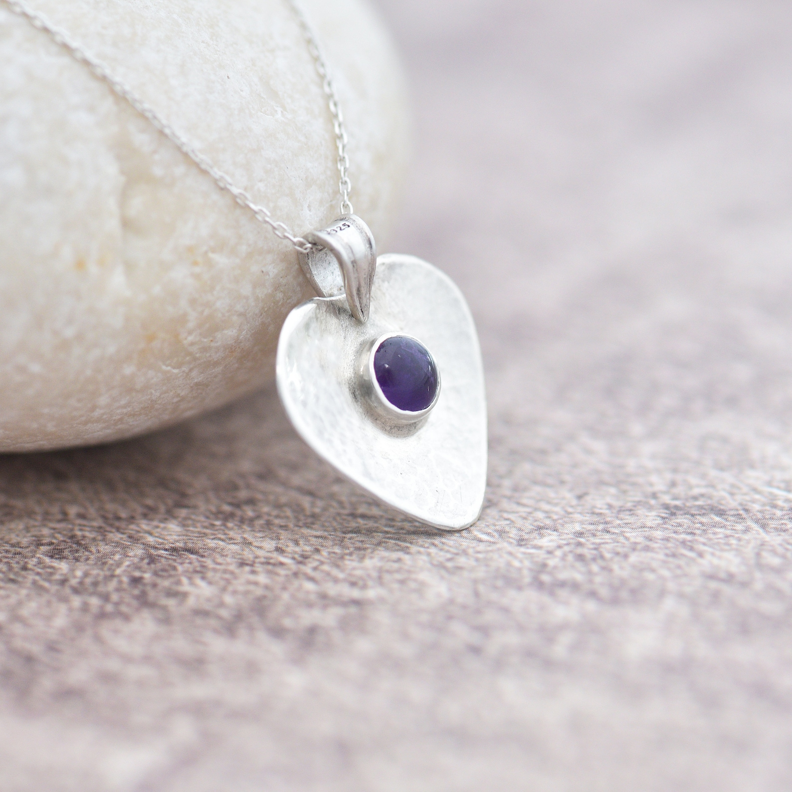 iana jewellery - gemstone pendants Amethyst pendant 