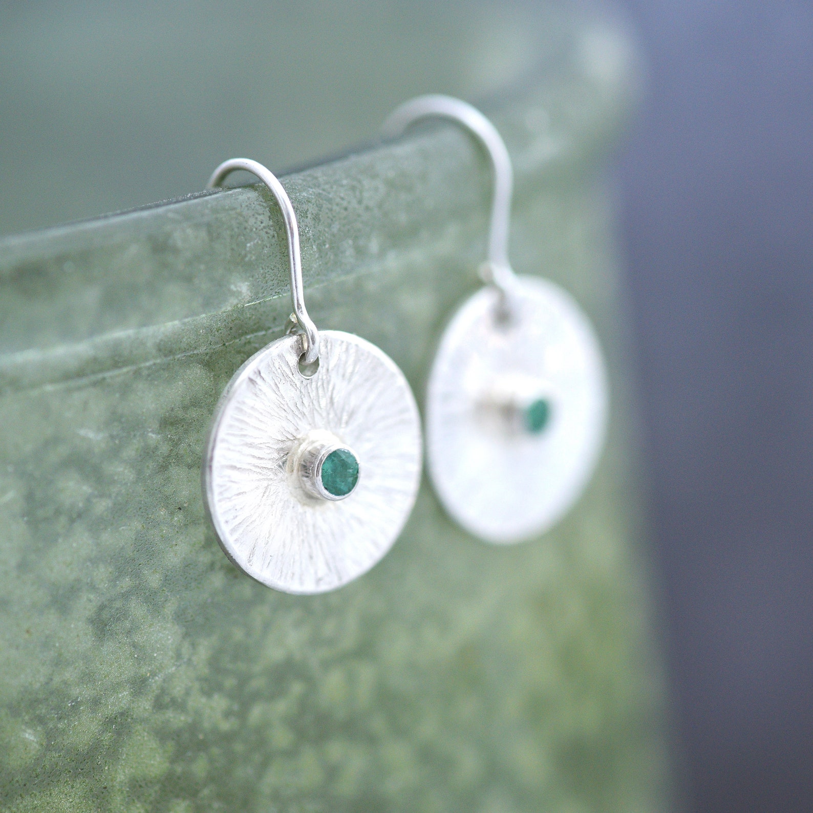 gemstone earrings - Emetrald jewellery