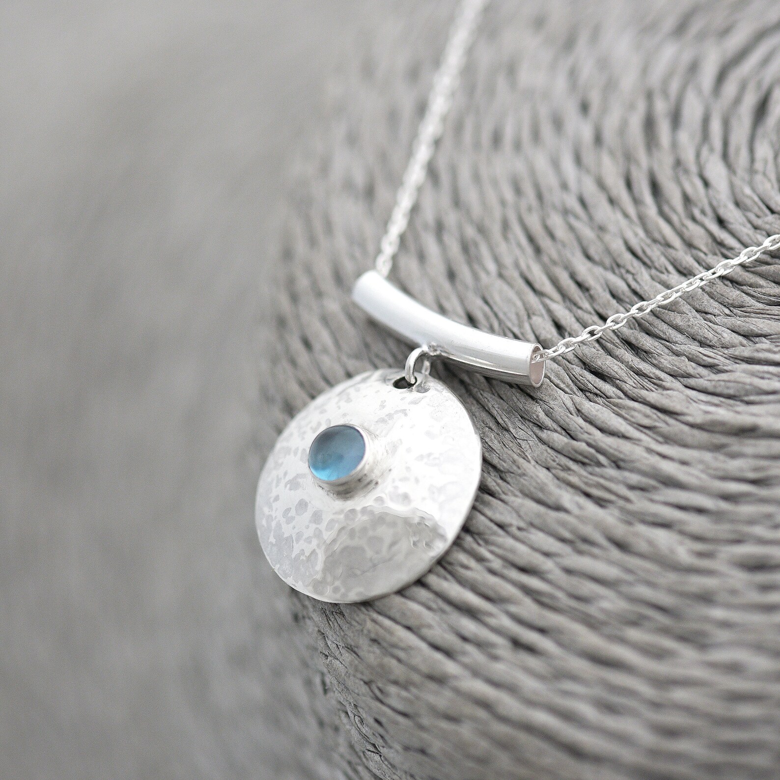 Handmade pendant necklace - Topaz Pendant