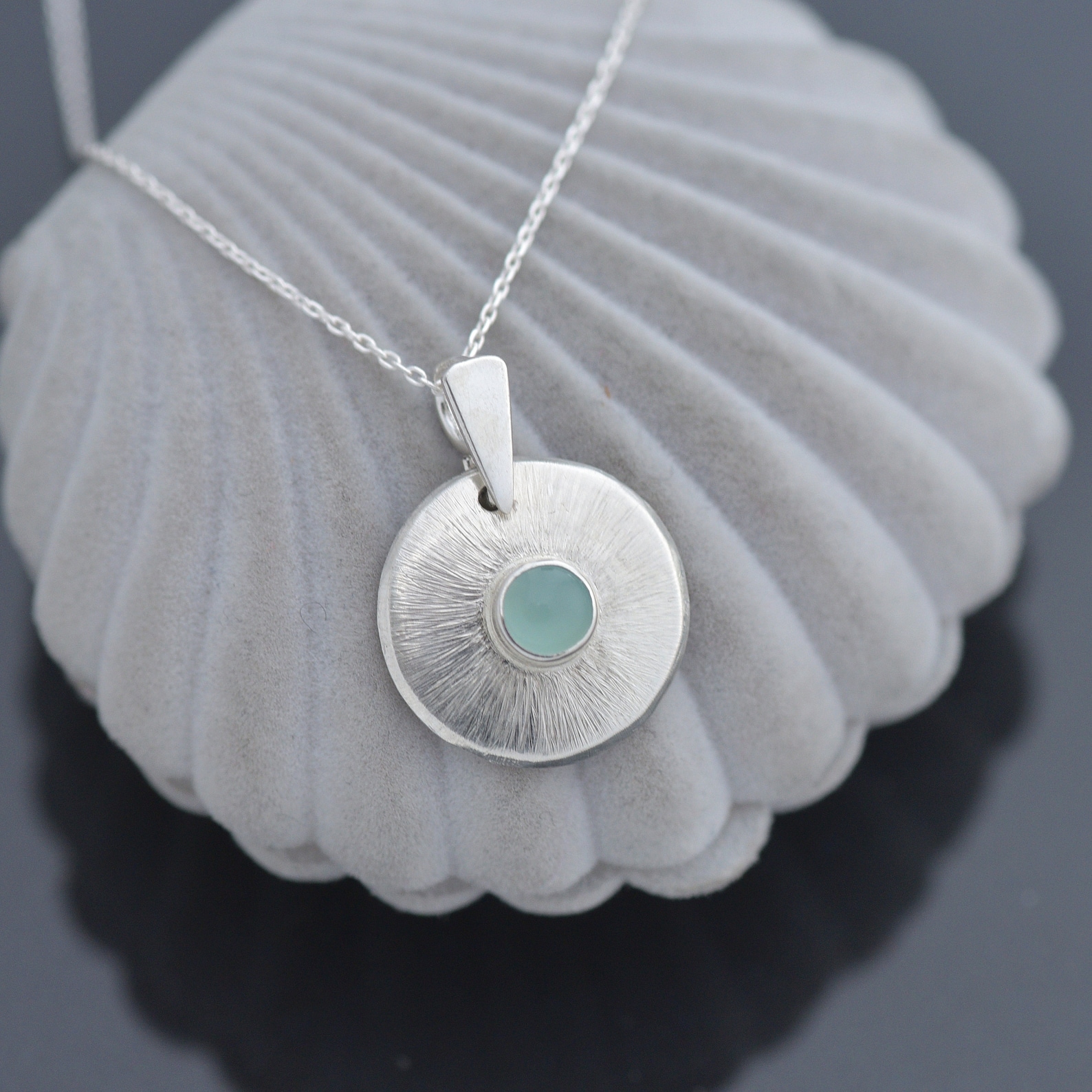 iana jewellery - Chalcedony pendant 