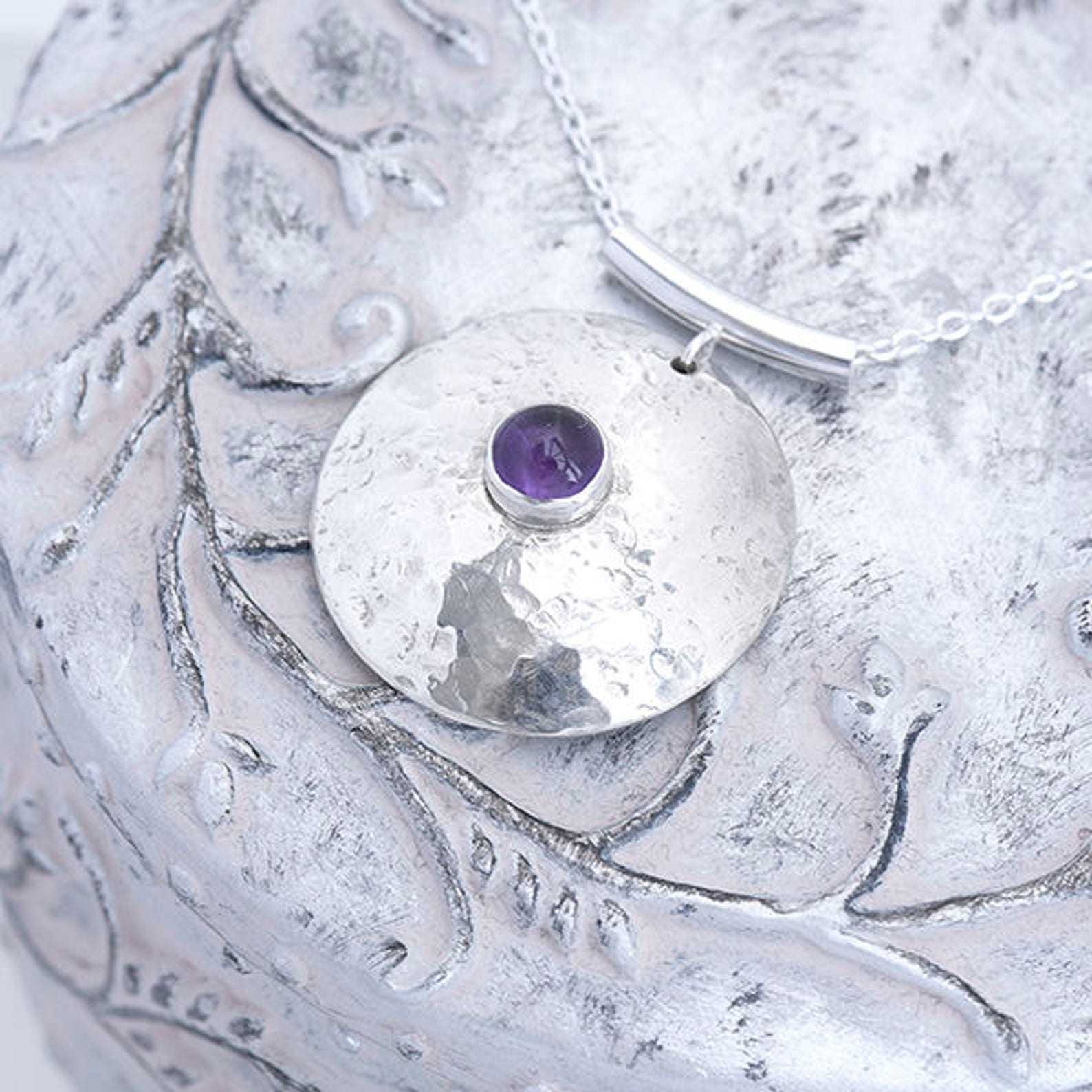 iana jewellery - gemstone pendants Amethyst pendant 