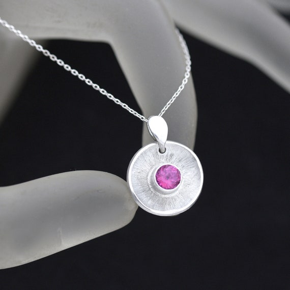 Sterling silver Tourmaline pendant Sterling silver Tourmaline pendant
