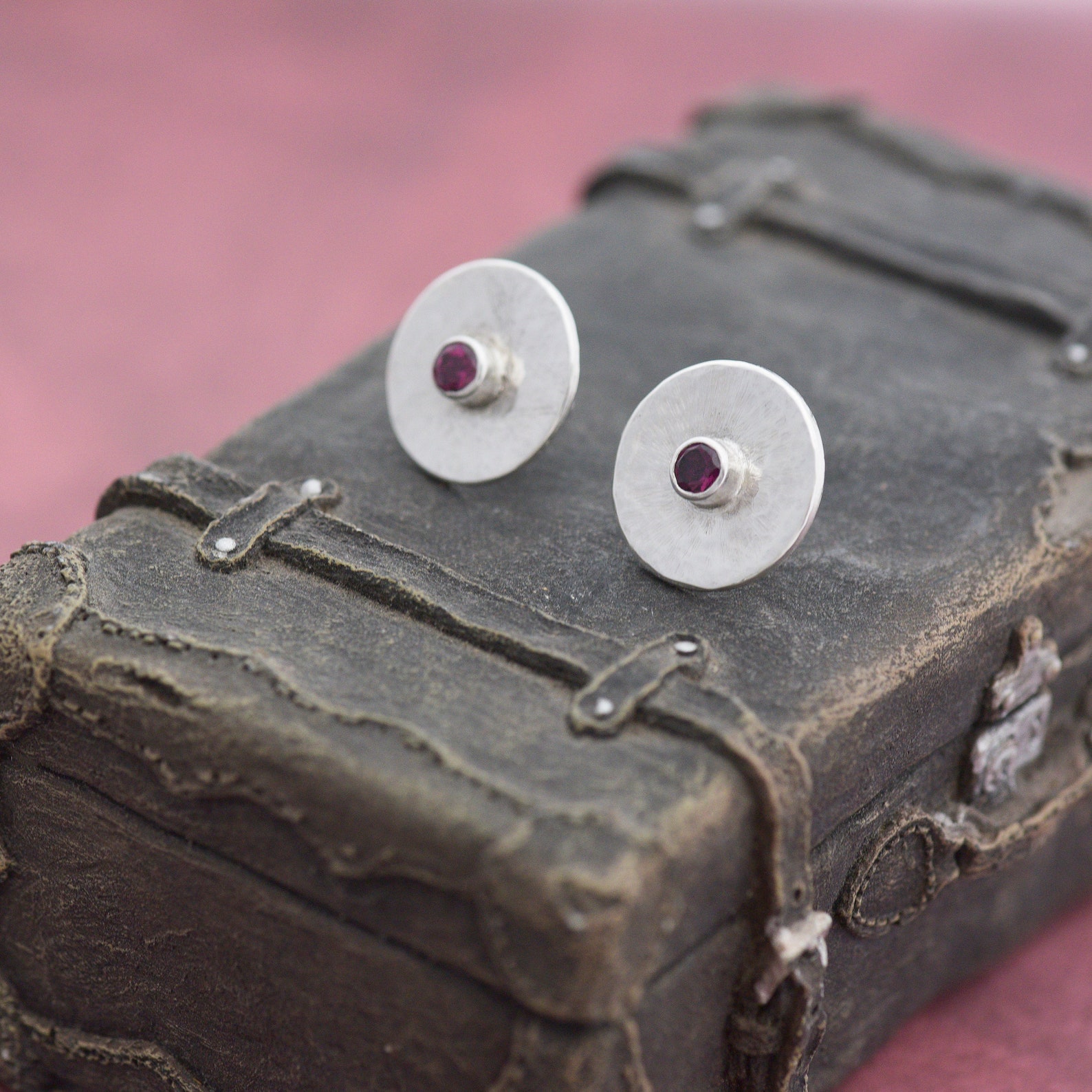 gemstone earrings - Garnet jewellery