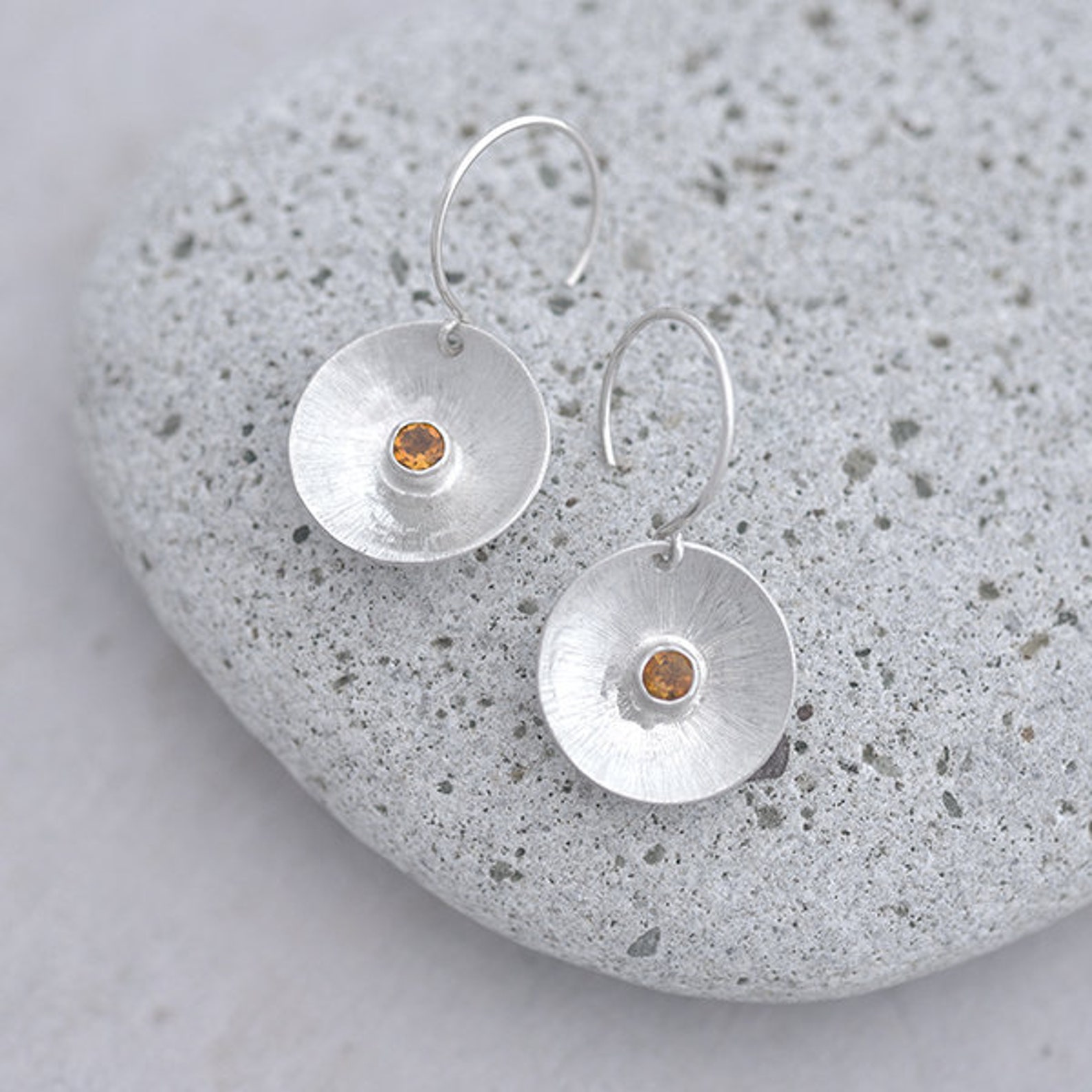 gemstone earrings - Citrine  earrings