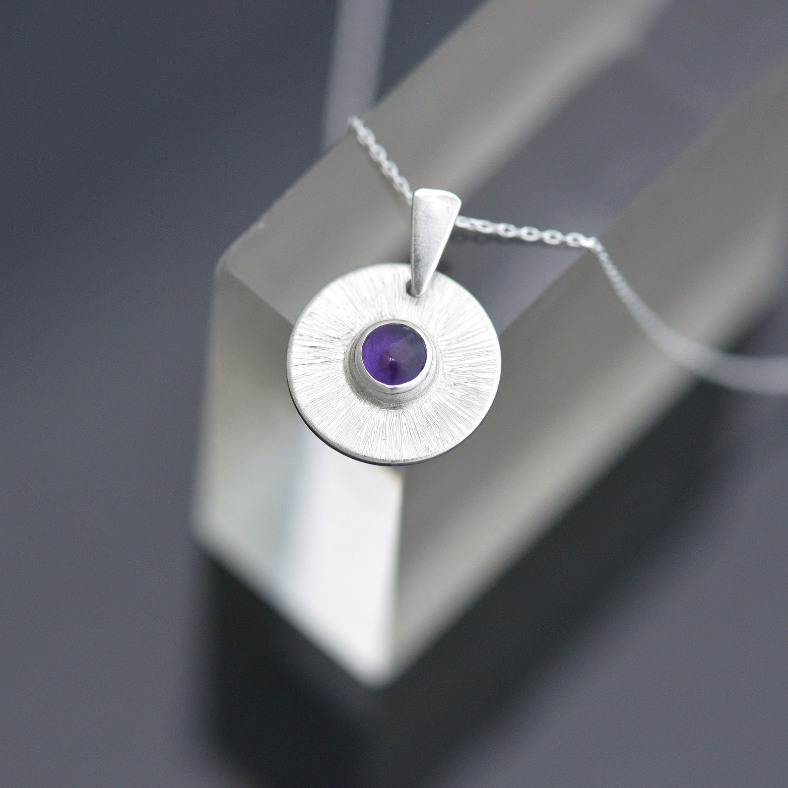 iana jewellery - gemstone pendants Amethyst pendant 