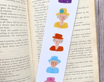 Queen Elizabeth Double Sided Bookmark (52mm x 210mm) Royal Family, Jubilee, Platinum, British, England, Britain, Portrait, Gift