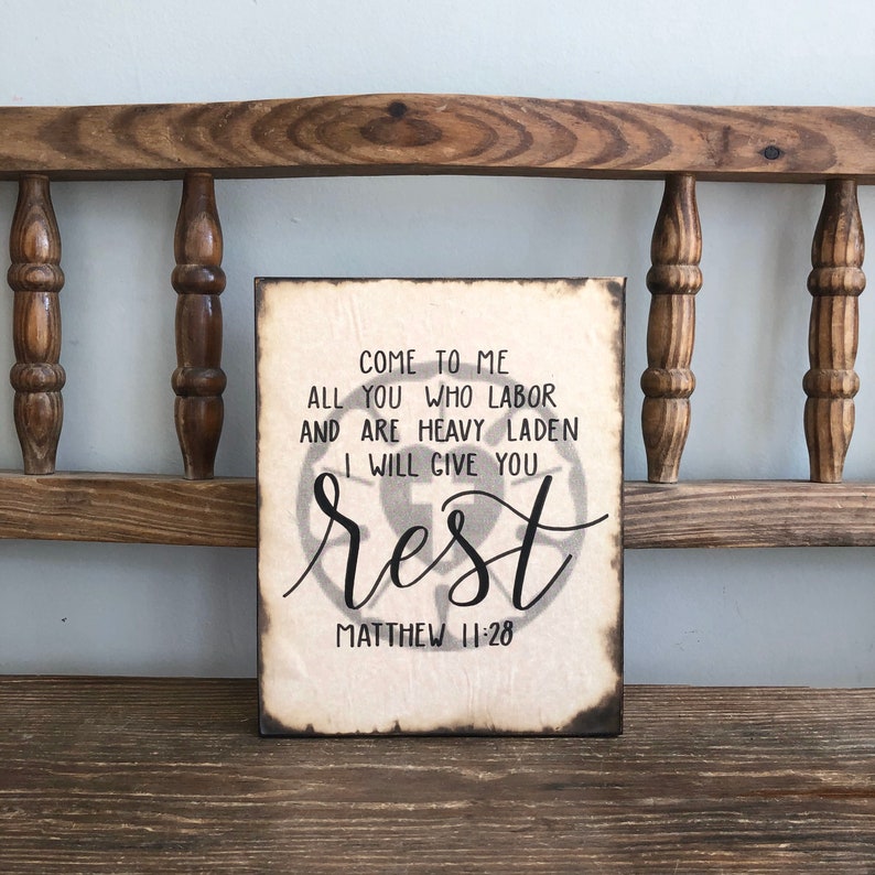 Bible Verse Sign Scripture Baptism Confirmation Etsy