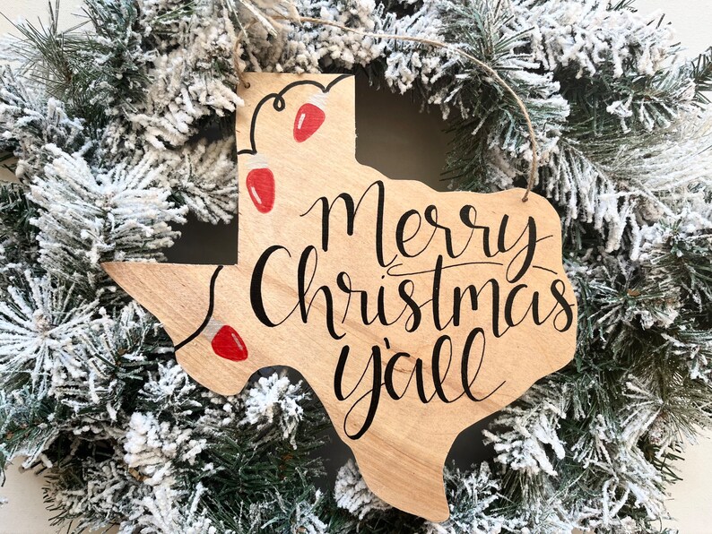 Merry Christmas Y'all Christmas Texas Western Etsy