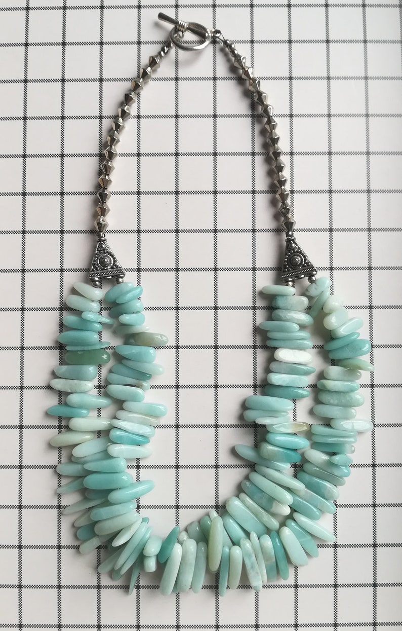 Amazonite Necklace Double strand.