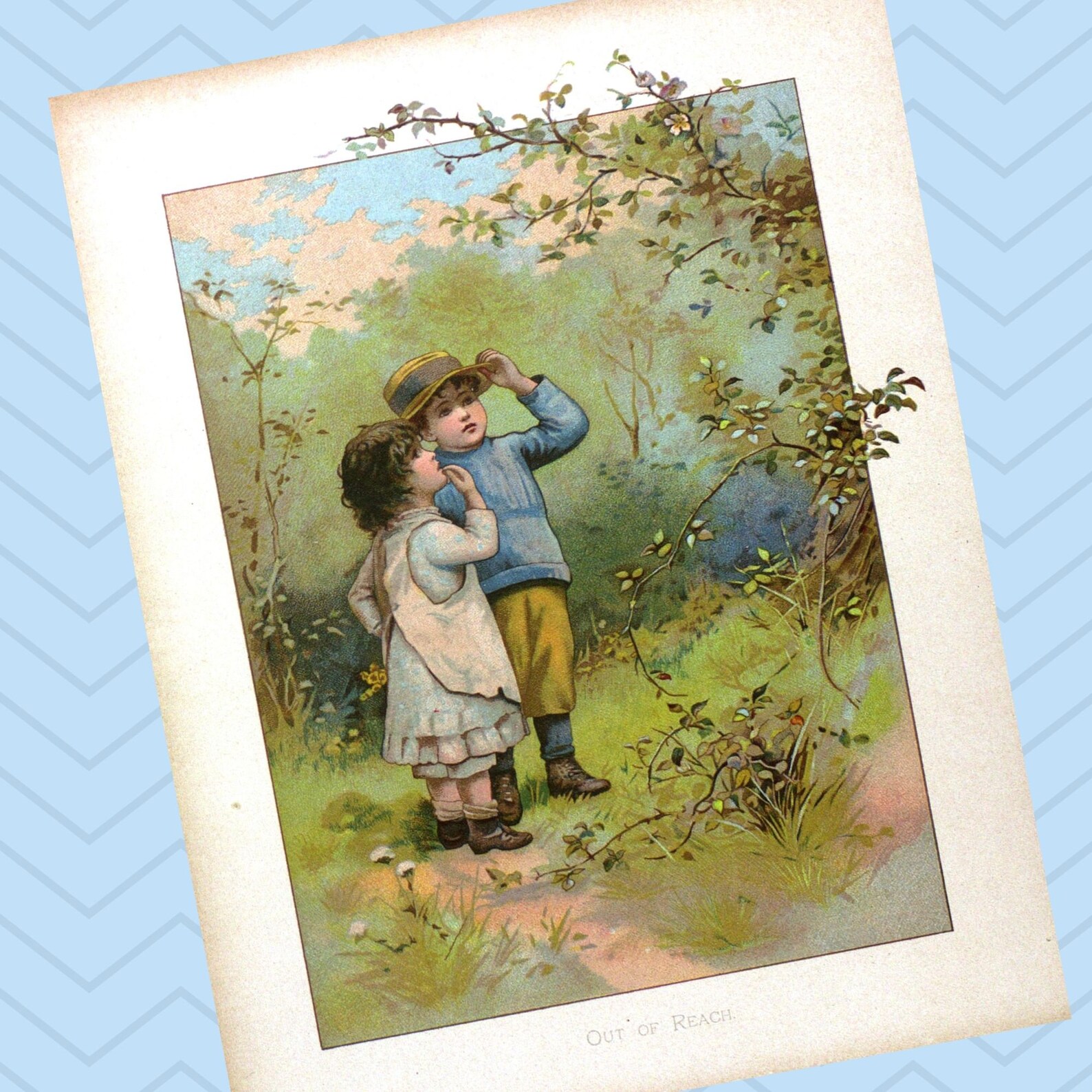 Set of 4 Printable Vintage Children's Book Illustrations Four Adorable ...