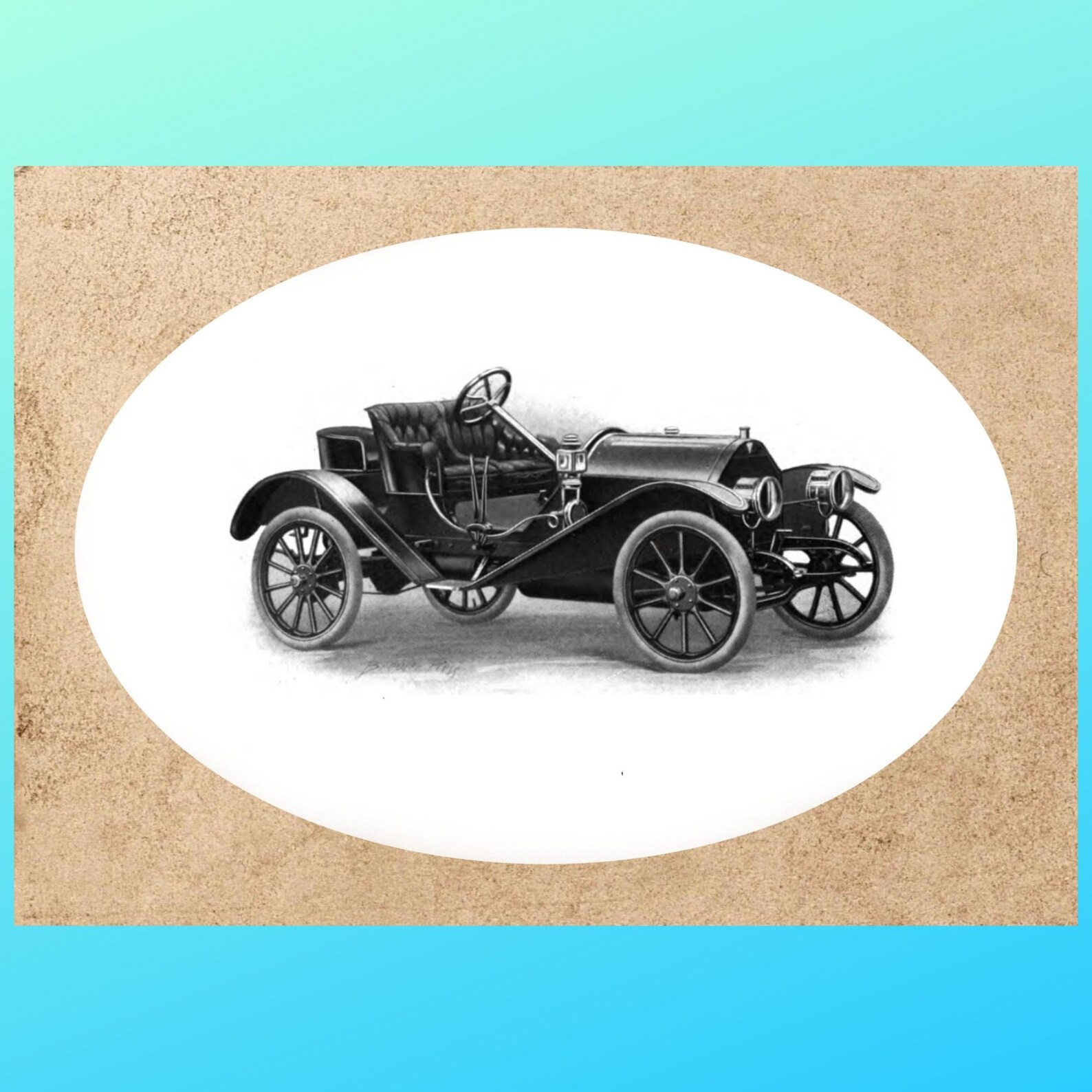 Antique Autos Printables Set of 4 Printable Vintage - Etsy