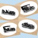 Antique Autos Printables Set of 4 Printable Vintage Illustrations ...
