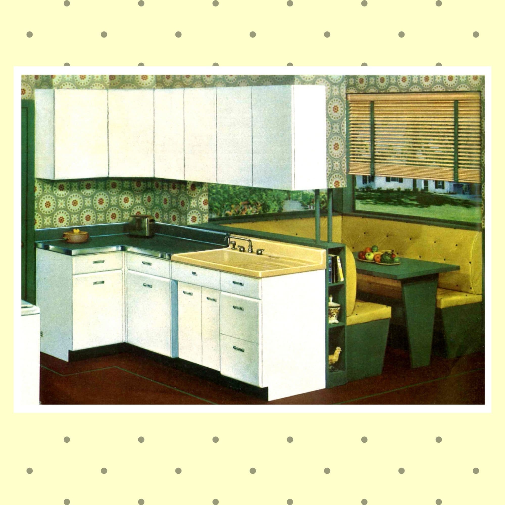 Kitchen Design From the 1950s - Digital Collage Sheet - 9 Vintage ...