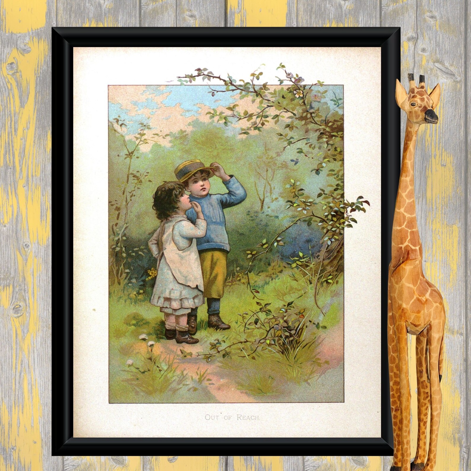Set of 4 - Printable Vintage Children's Book Illustrations - Four ...