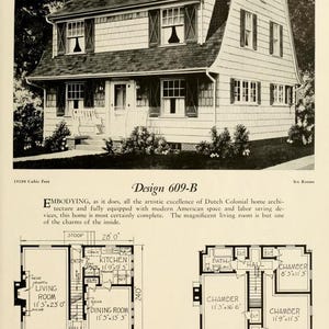Puede incluir: Un plano arquitect&oacute;nico en blanco y negro de un dise&ntilde;o de casa colonial holandesa con seis habitaciones. El dibujo muestra la planta de la casa, incluyendo la cocina, el comedor, la sala de estar y los dormitorios. El dibujo tambi&eacute;n incluye las dimensiones de la casa.