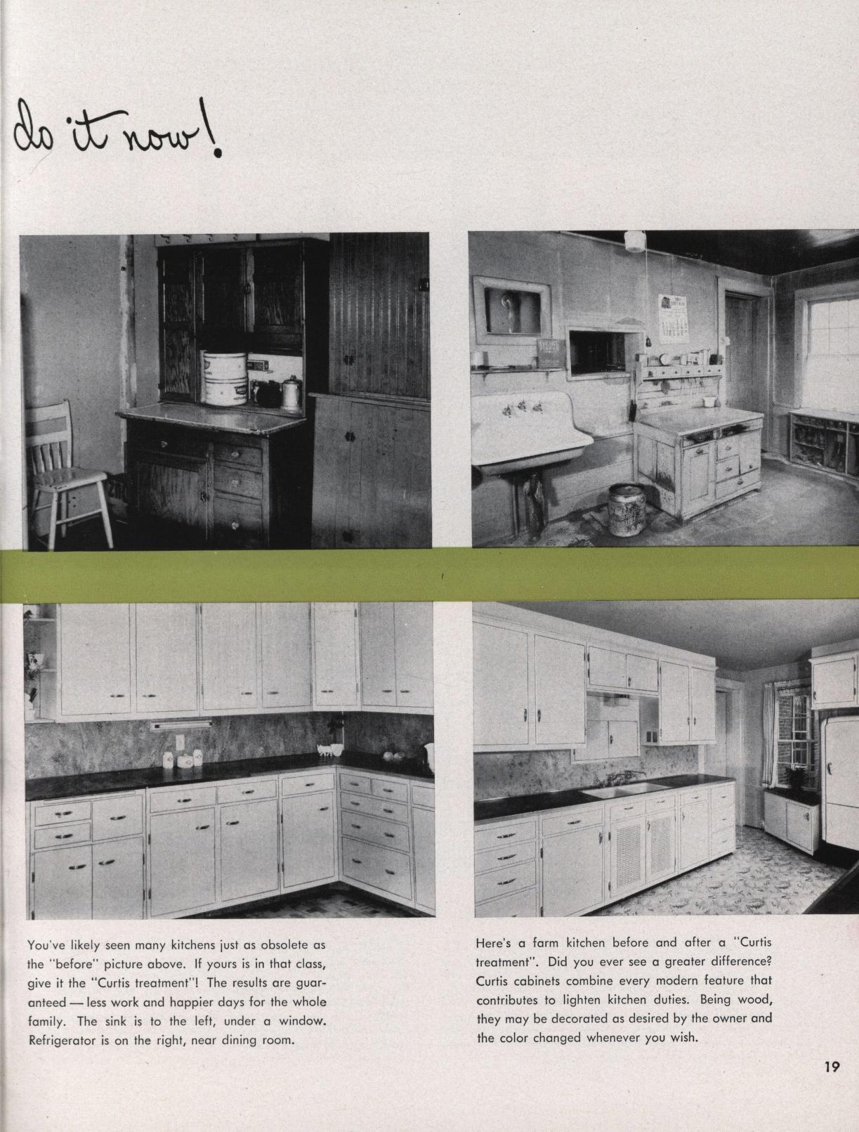 Vintage 1949 Kitchen Design – Curtis Cabinets & Retro Cabinet Ideas ...