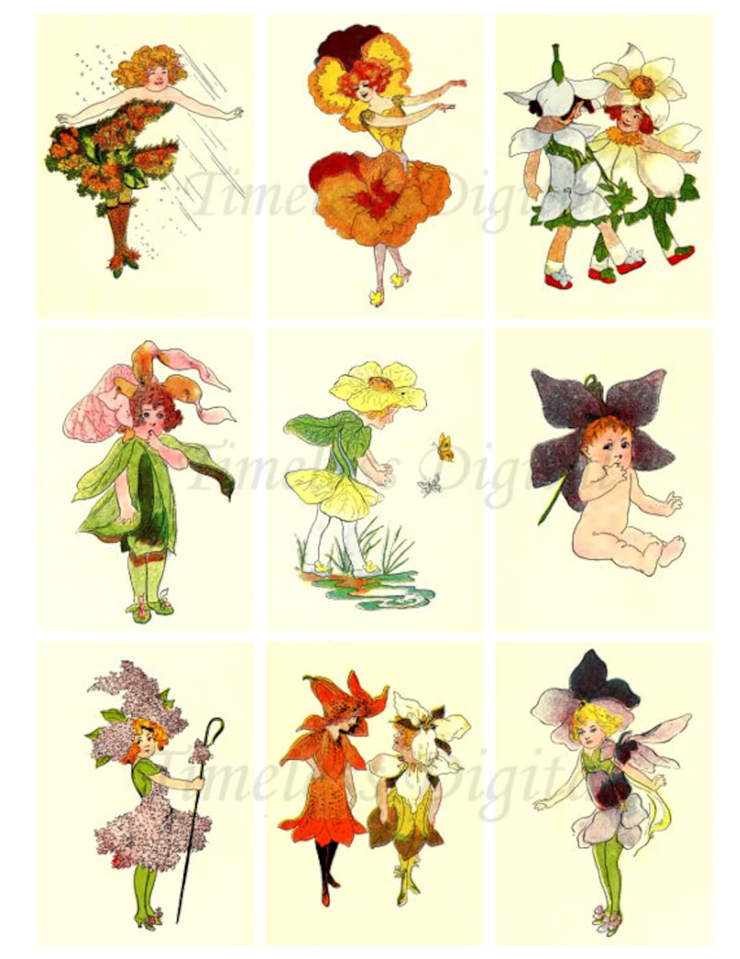 Flower Fairies Printable