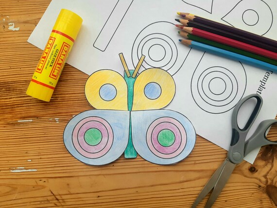 Printable Activity for Kids. Print Color Cut and Glue | Etsy