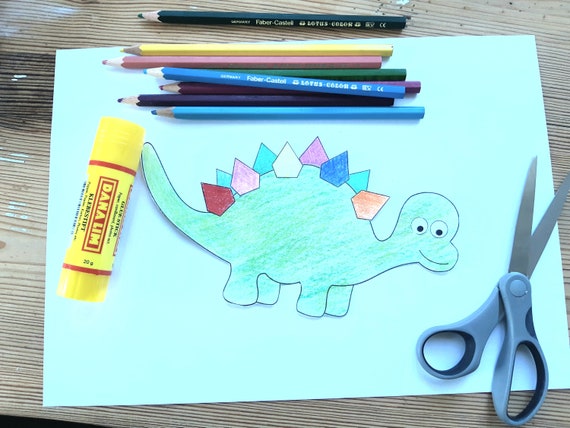 Printable Craft Activity for Kids. Print Color Cut and Glue | Etsy