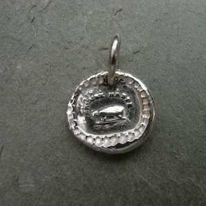 Excuse Haste Tortoise Wax Seal Charm, motto, turtle, snapper, hurry, leisure, 1800&#39;s, wax seal jewelry, slow, slowpoke, tortoise