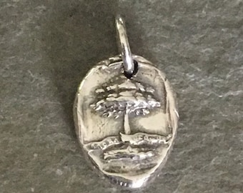 Sacre Quercus (Sacred Oak) Wax Seal Charm, French motto, legend, Native American, Chief, Great Spirit, help, pray, prayer, wax seal jewelry