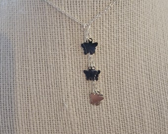 Delicate Butterfly Drop Necklace - Choose your length