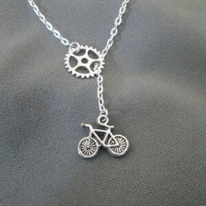 Cyclist Lariat Style Necklace