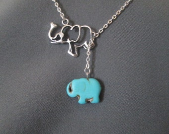 Elephant Necklace - Lariat Style