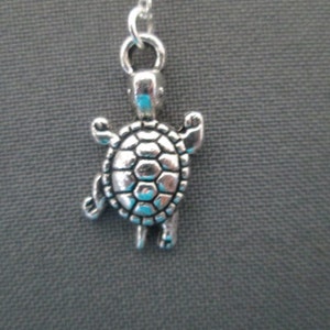 Silver Turtle Necklace Lariat Style image 2