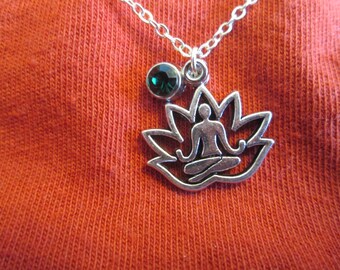 Yoga Birthstone Necklace