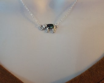 Abalone Elephant Necklace - Choose your length