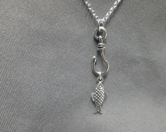 Hooked on You Fishing Necklace