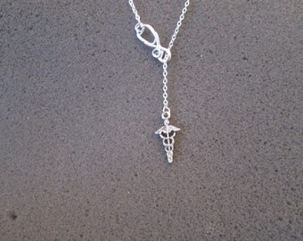 Choose your length - Doctor / Nurse Necklace - Lariat Necklace