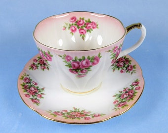 Royal Albert Dainty Dina Tea Cup and Saucer, Dainty Dina Mary tea set, Mary teacup and saucer, English bone china