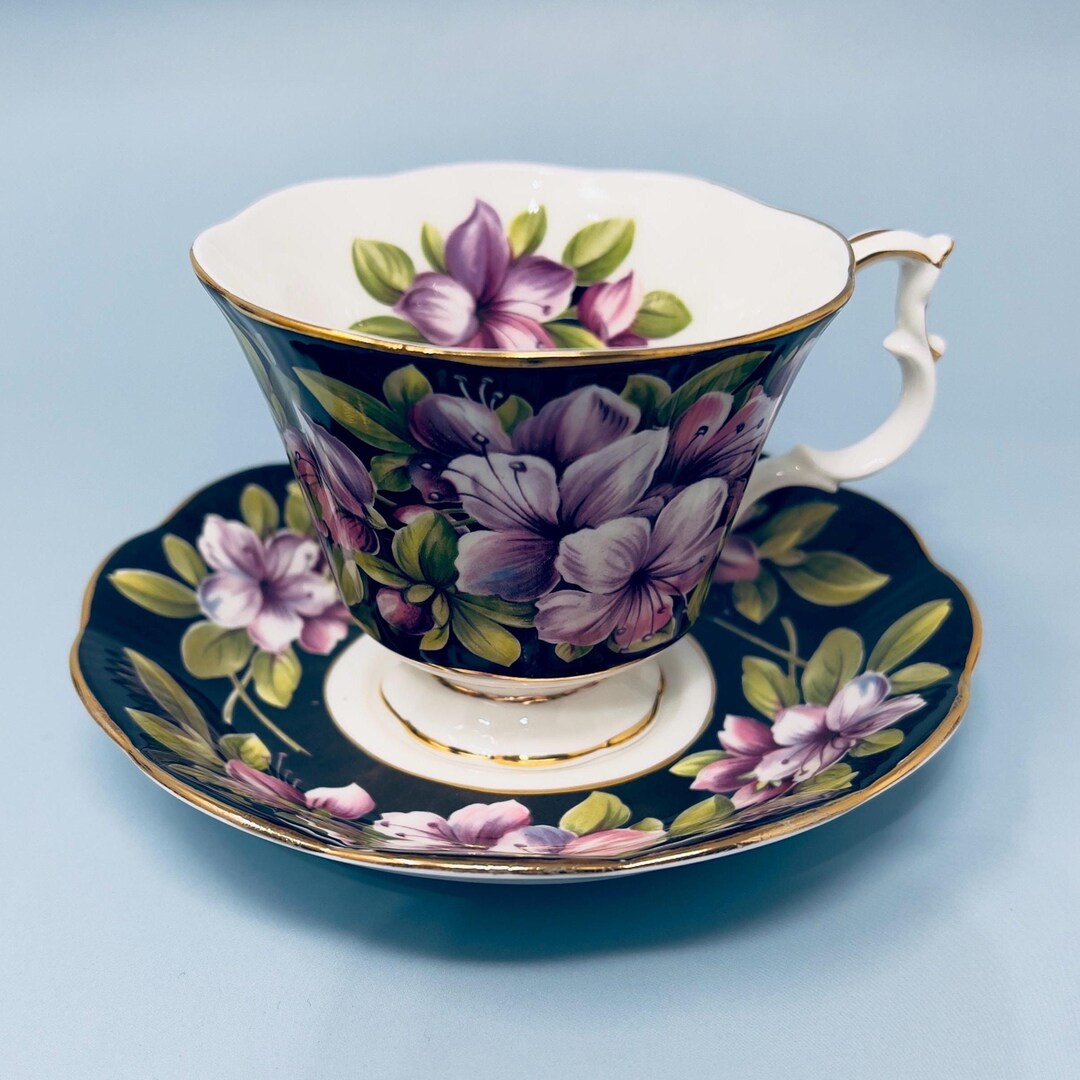 Vintage Royal Albert Azalea Tea Cup and Saucer: English Bone China ...