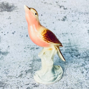 Vintage ceramic bird figurine, Gift for bird collector, Porcelain bird figurine image 10