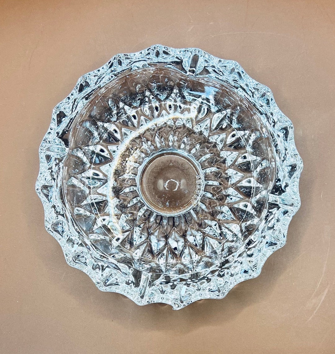 Libbey Canada Pressed Glass Ashtray Made in Canada Clear Etsy