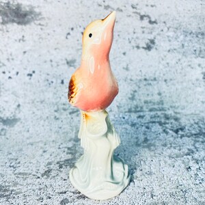 Vintage ceramic bird figurine, Gift for bird collector, Porcelain bird figurine image 4