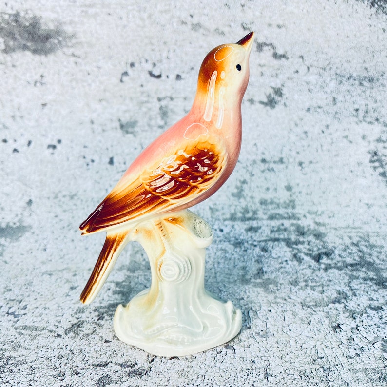 Vintage ceramic bird figurine, Gift for bird collector, Porcelain bird figurine image 3