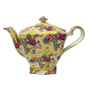 Royal Winton Welbeck teapot; Chintz tea pot made in England