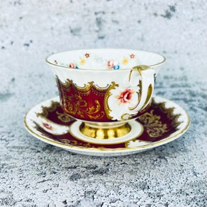Vintage Paragon tea cup and saucer, Paragon Trenton tea set, Garden tea party, Vintage tea party image 3