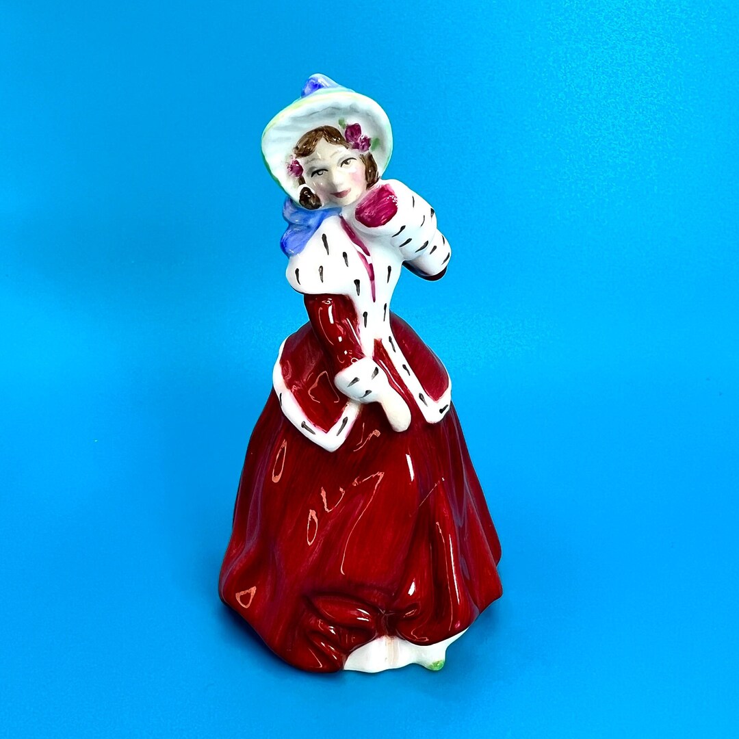 Small Royal Doulton Christmas Morning Figurine, Royal Doulton Miniature