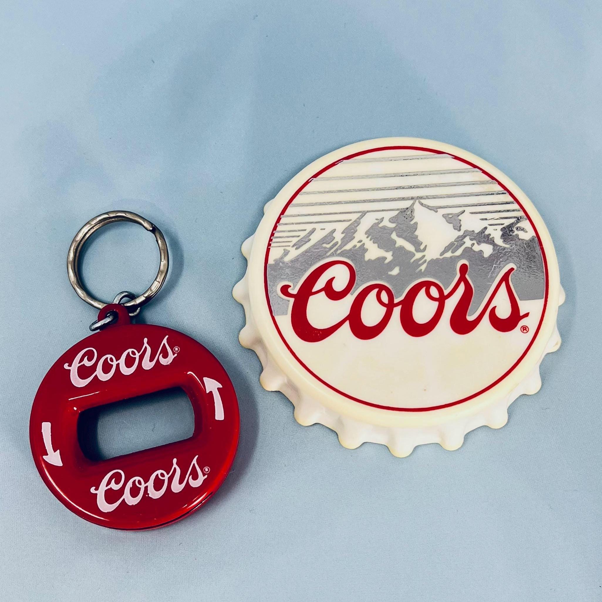 Vintage 1970's Coors Fridge Magnet and Key Chain Set Made in